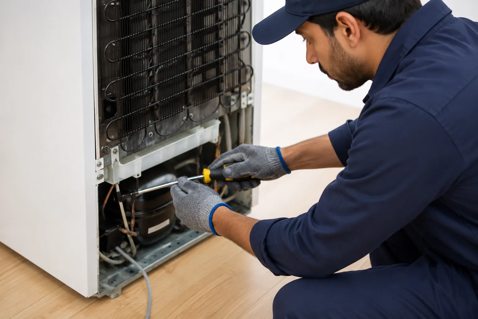 Expert Refrigerator Repair technician at work in Kolkata