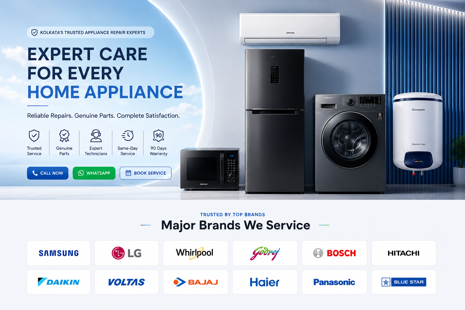 Bengal Appliance professional home appliance repair services in Kolkata